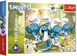 Trefl PUZZLE Šmoulí dobrodružství Šmoulové 27x20cm skládačka 30 dílků