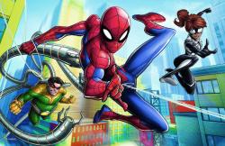 Trefl PUZZLE Spiderman Proti padouchům mini 20x13cm 54 dílků 4 druhy