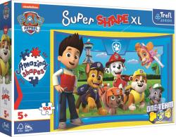 Trefl PUZZLE Super Shape XL Tlapková patrola Štěněcí kamarádi 60x40cm 104 dílků Trefl PUZZLE Super Shape XL Tlapková patrola Štěněcí kamarádi 60x40cm 104 dílků