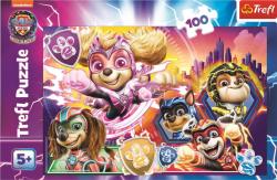 Trefl PUZZLE Tlapková patrola Mocní psí hrdinové 41x28cm skládačka 100 dílků