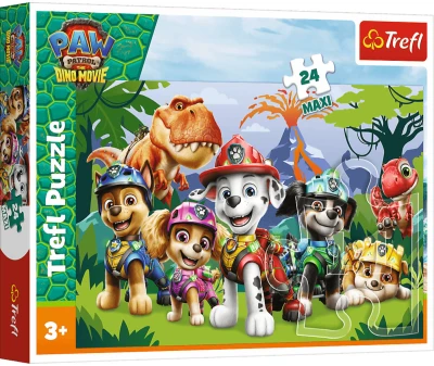 Trefl PUZZLE Tlapková patrola: Prehistorické přátelství 60x40cm 24 dílků Maxi Trefl PUZZLE Tlapková patrola: Prehistorické přátelství 60x40cm 24 dílků Maxi