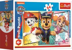 Trefl PUZZLE Tlapková Patrola Společná dobrodružství mini 20x13cm 54 dílků 4 druhy