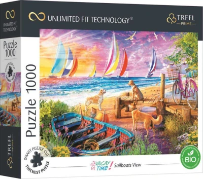 Trefl PUZZLE UFT Prémiové Výhled na plachetnice 68x48cm 1000 dílků skládačka Trefl PUZZLE UFT Prémiové Výhled na plachetnice 68x48cm 1000 dílků skládačka