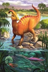 Trefl PUZZLE Úžasní dinosauři mini 20x13cm skládačka 54 dílků 4 druhy
