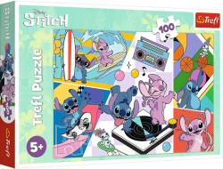 Trefl PUZZLE Vzpomínky LiloStitch 41x28cm 100 dílků skládačka Trefl PUZZLE Vzpomínky LiloStitch 41x28cm 100 dílků skládačka