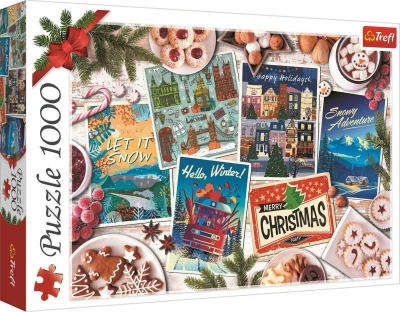 Trefl PUZZLE Vzpomínky na zimu 68x48cm skládačka 1000 dílků Trefl PUZZLE Vzpomínky na zimu 68x48cm skládačka 1000 dílků