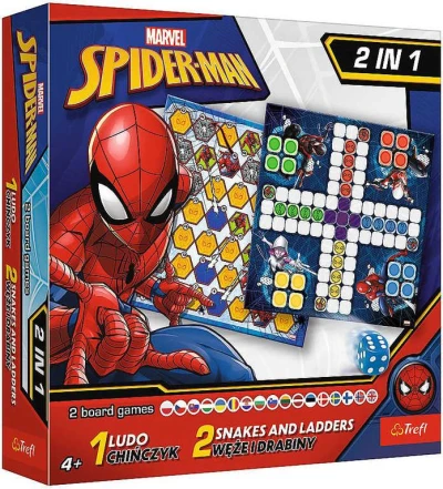 Trefl Soubor her Člověče, nezlob se! + Hadi a žebříky Spiderman 2v1