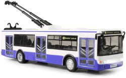 Trolejbus MHD modrý zpětný chod hlásí stanice na baterie Světlo Zvuk CZ