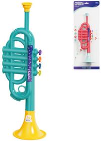 Trumpeta dětská 35cm plastová 2 barvy (hudební nástroje) Trumpeta dětská 35cm plastová 2 barvy (hudební nástroje)