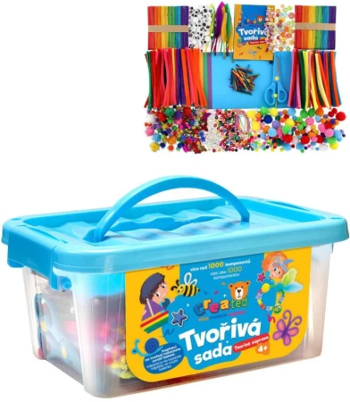 Tvořivá dětská sada Created velký kreativní box 1000 dílků + Tvořivá dětská sada Created velký kreativní box 1000 dílků +