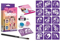 TyToo Dětské tetování Koníci a jednorožci 15 tetovaček pro holky se třpytkami