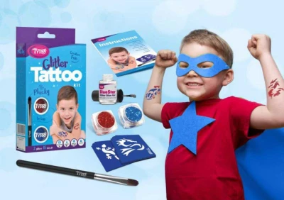 TyToo Dětské tetování Plucky 15 tetovaček pro kluky se třpytkami