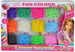 UDĚLEJ SI NÁRAMEK Gumičky barevné LOOM BANDS 2400ks + tkalcovský stav UDĚLEJ SI NÁRAMEK Gumičky barevné LOOM BANDS 2400ks + tkalcovský stav