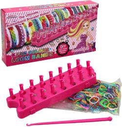 UDĚLEJ SI NÁRAMEK Gumičky barevné LOOM BANDS + tkalcovský stav
