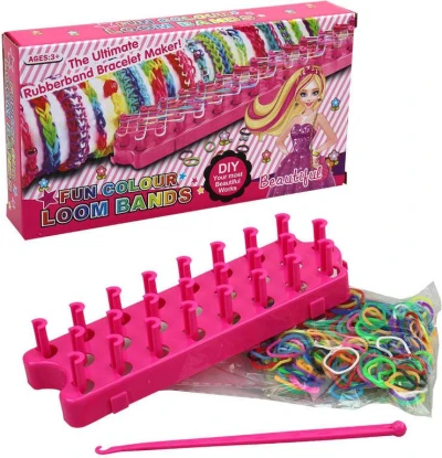 UDĚLEJ SI NÁRAMEK Gumičky barevné LOOM BANDS + tkalcovský stav UDĚLEJ SI NÁRAMEK Gumičky barevné LOOM BANDS + tkalcovský stav