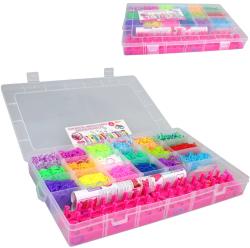 UDĚLEJ SI NÁRAMEK Gumičky barevné LOOM BANDS velká sada v boxu UDĚLEJ SI NÁRAMEK Gumičky barevné LOOM BANDS velká sada v boxu