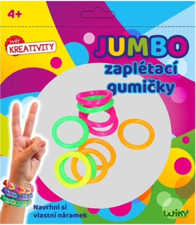 UDĚLEJ SI NÁRAMEK Gumičky Jumbo barevné kreativní set 70ks s doplňky UDĚLEJ SI NÁRAMEK Gumičky Jumbo barevné kreativní set 70ks s doplňky