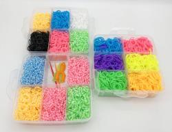 UDĚLEJ SI NÁRAMEK Gumičky LOOM BANDS 3000ks set s doplňky velký box