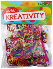 UDĚLEJ SI NÁRAMEK Gumičky LOOM BANDS 300ks mix barev dvoubarevné UDĚLEJ SI NÁRAMEK Gumičky LOOM BANDS 300ks mix barev dvoubarevné