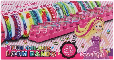 UDĚLEJ SI NÁRAMEK Gumičky LOOM BANDS 300ks + tkalcovský stav s doplňky UDĚLEJ SI NÁRAMEK Gumičky LOOM BANDS 300ks + tkalcovský stav s doplňky