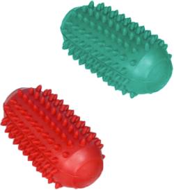 Válec masážní reflexní 13cm stimulační ježek s bodlinkami 2 barvy plast Válec masážní reflexní 13cm stimulační ježek s bodlinkami 2 barvy plast