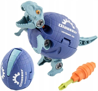 Vejce dinosauří šroubovací dinosaurus s transformací 2v1 s nástrojem 4 druhy