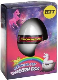 Vejce jednorožec zvířátko ve vejci rostoucí a líhnoucí se ve vodě