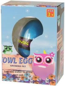 Vejce sovička zvířátko ve vejci rostoucí a líhnoucí se ve vodě 4 barvy