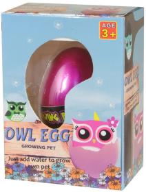 Vejce sovička zvířátko ve vejci rostoucí a líhnoucí se ve vodě 4 barvy