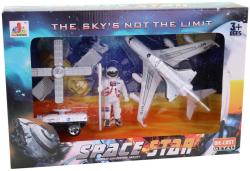 Vesmírný kovový herní set raketoplán s kosmonautem a doplňky 5ks Vesmírný kovový herní set raketoplán s kosmonautem a doplňky 5ks