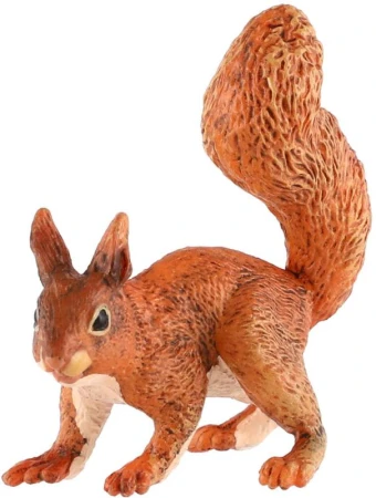 Veverka obecná 9cm zvířátko plastová figurka Zooted v sáčku