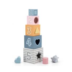 Viga Dřevěná pyramida s číslicemi