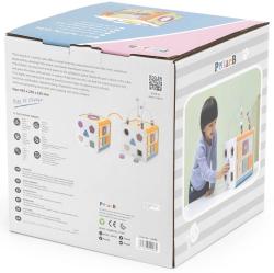 Viga DŘEVO PolarB Box s aktivitami xylofon / vkládačka / provlékací labyrint 8v1