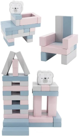 Viga DŘEVO PolarB Hra věž balanční Jenga 54 dílků (dřevěná hračka)