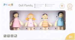 Viga DŘEVO PolarB Rodinka set 4 figurky doplněk do domečku pro panenky