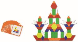 Viga DŘEVO Tangramy magnetické tvary 102 dílků puzzle skládačka