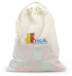 Viga DŘEVO Tangramy magnetické tvary 102 dílků puzzle skládačka