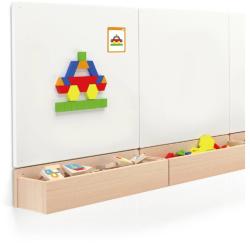 Viga DŘEVO Tangramy magnetické tvary 102 dílků puzzle skládačka