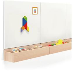 Viga DŘEVO Tangramy magnetické tvary 35 dílků puzzle skládačka