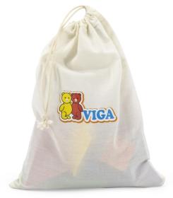 Viga DŘEVO Tangramy magnetické tvary 35 dílků puzzle skládačka