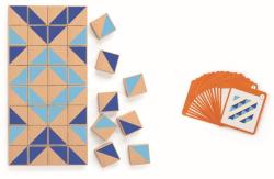 Viga DŘEVO Tangramy magnetické tvary 40 dílků puzzle skládačka