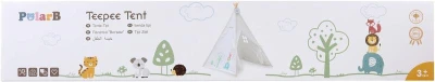 Viga PolarB Stan dětský 122x150x122cm indiánské teepee s oknem dřevo/plátno