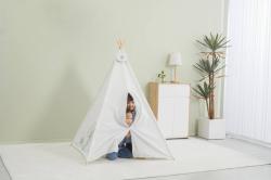 Viga PolarB Stan dětský 122x150x122cm indiánské teepee s oknem dřevo/plátno