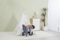 Viga PolarB Stan dětský 122x150x122cm indiánské teepee s oknem dřevo/plátno