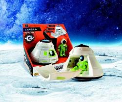 Villa kosmická kabina s kosmonautem