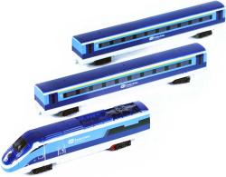 Vlak České dráhy set lokomotiva + 2 vagóny s kolejemi na baterie Světlo Zvuk