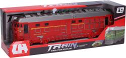 Vlak lokomotiva červená na setrvačník s projekcí na baterie Světlo Zvuk