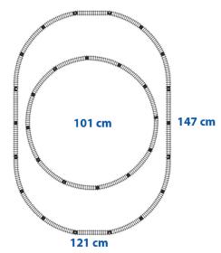 Vlak nákladní PKP Cargo lokomotiva + 2 vagony s kolejemi na baterie Světlo Zvuk