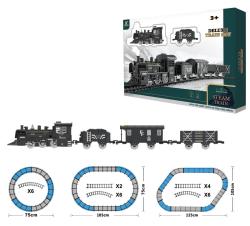 Vlak s kouřovými efekty na baterie různé dráhy