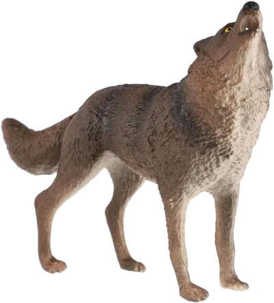 Vlk obecný 10cm zvířátko plastová figurka Zooted v sáčku